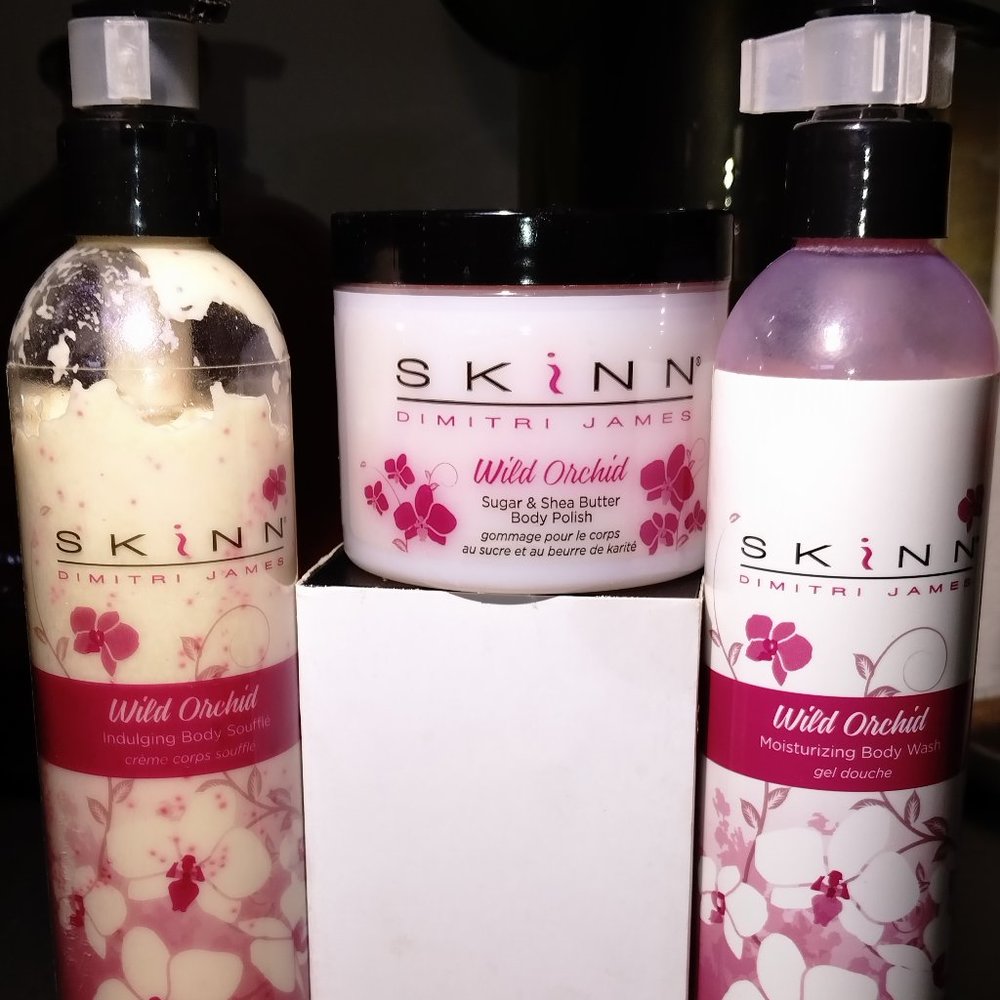 🌺SKINN 🌺3 Piece Wild Orchid Body Moisturizing Care Set By Dimitri James